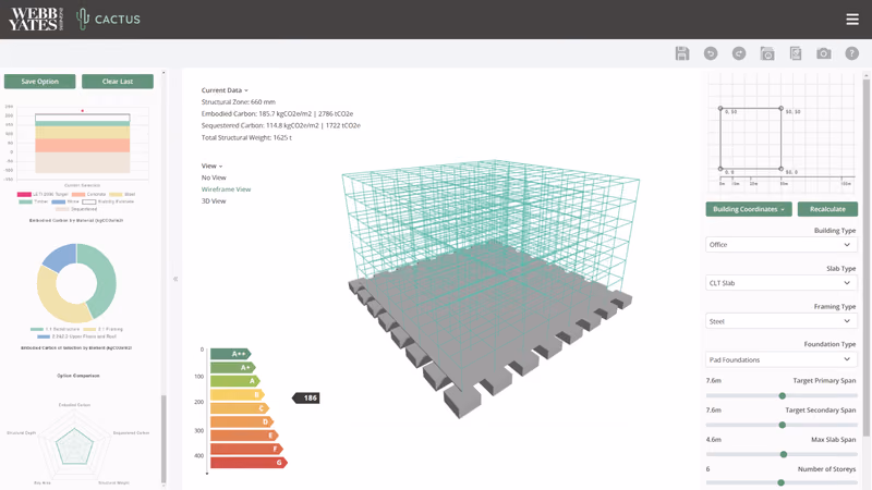 Cactus, Webb Yates Engineers' structural and embodied-carbon app