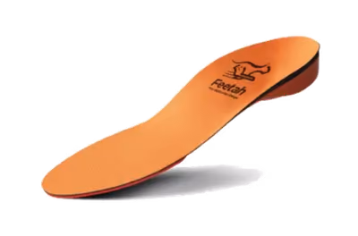 A custom Feetah insole in orange